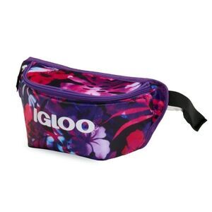 IGLOO Fanny Pack Soft Sided Insulated Cooler Bag, Keeps Beverages Cold, Purple